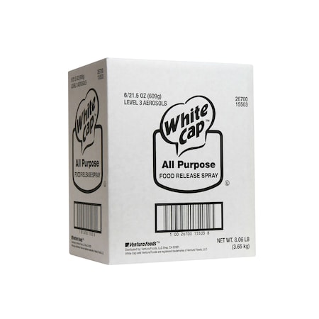 White Cap White Cap Aerosol Release Pan Spray 21.5 oz., PK6 20625WCP